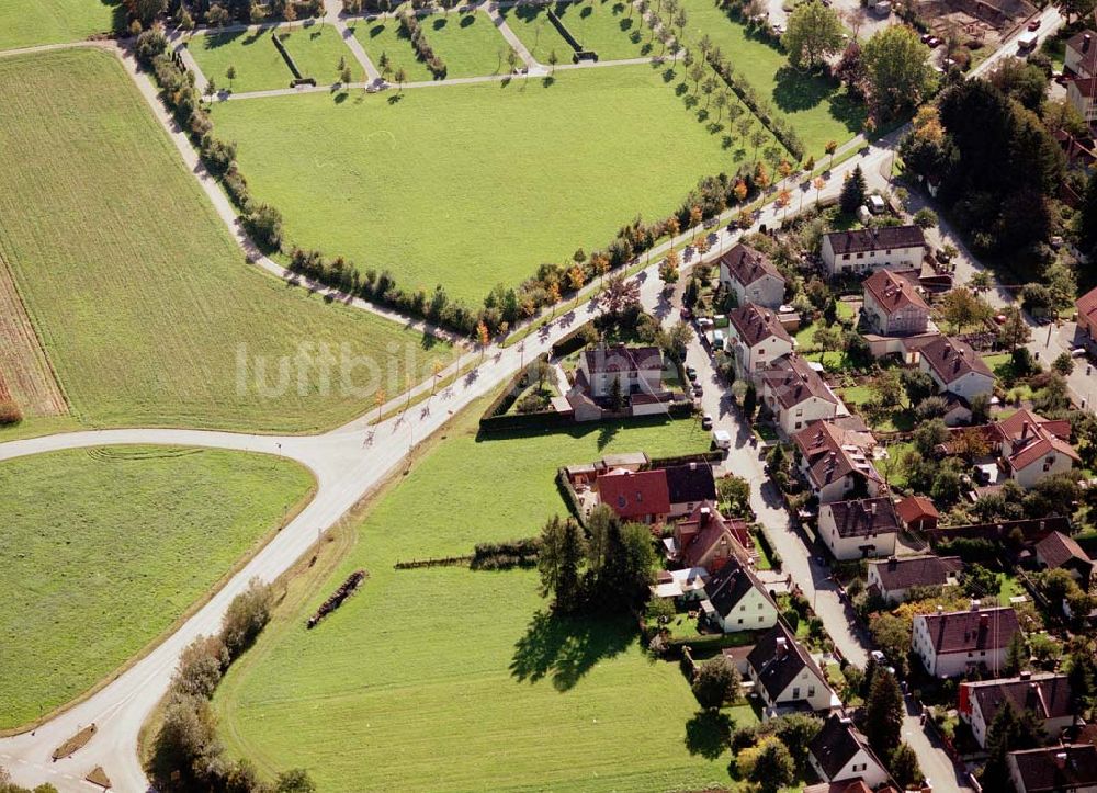 Freilassing / Bayern von oben - Baugrundstück Kirchfeldstraße der Unternehmensgruppe MAX AICHER in Freilassing.