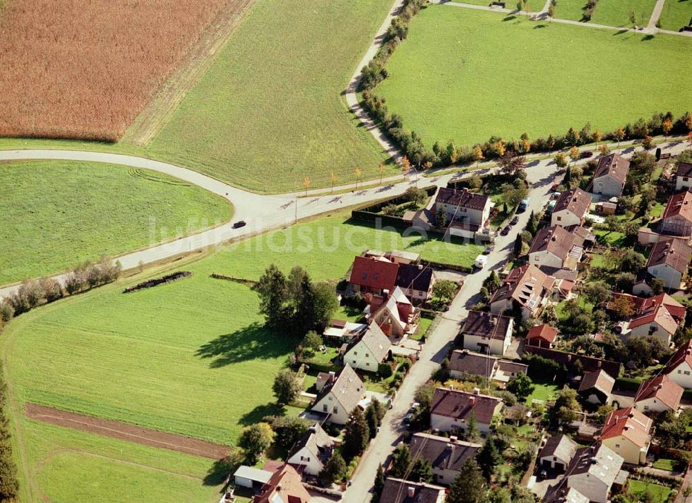 Luftbild Freilassing / Bayern - Baugrundstück Kirchfeldstraße der Unternehmensgruppe MAX AICHER in Freilassing.