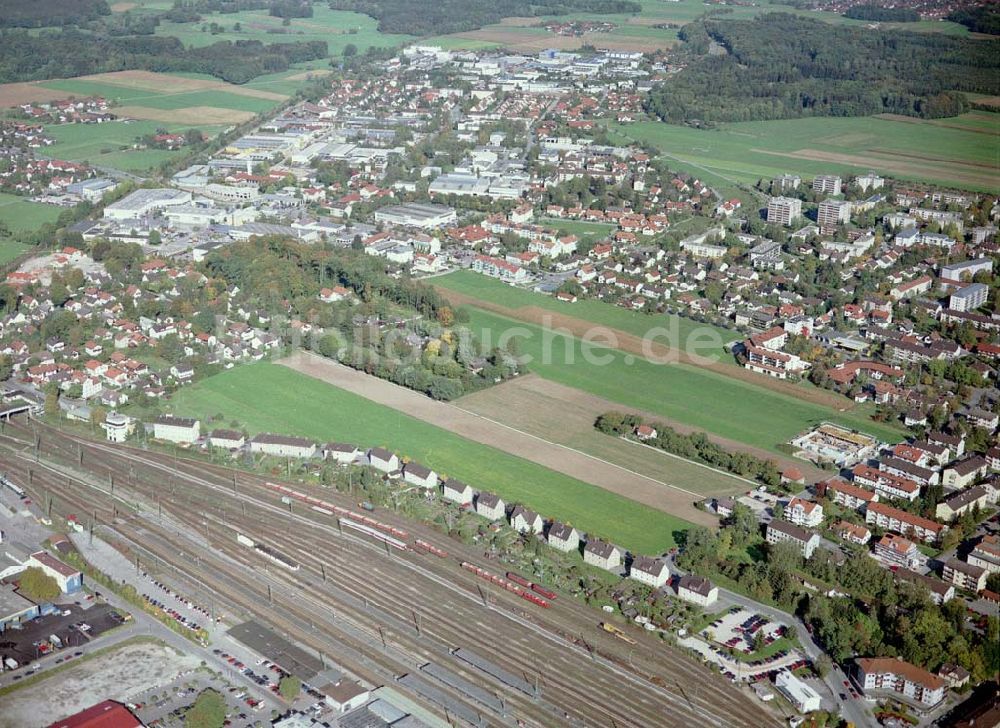 Freilassing / Bayern von oben - Baugrundstück Sonnenfeld der Unternehmensgruppe MAX AICHER in Freilassing.