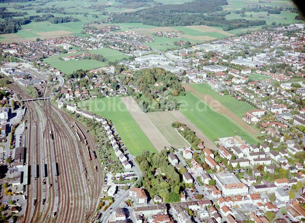 Freilassing / Bayern aus der Vogelperspektive: Baugrundstück Sonnenfeld der Unternehmensgruppe MAX AICHER in Freilassing.