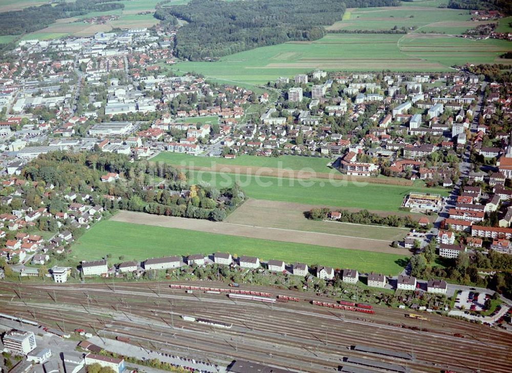 Freilassing / Bayern aus der Vogelperspektive: Baugrundstück Sonnenfeld der Unternehmensgruppe MAX AICHER in Freilassing.