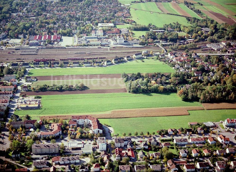 Luftbild Freilassing / Bayern - Baugrundstück Sonnenfeld der Unternehmensgruppe MAX AICHER in Freilassing.