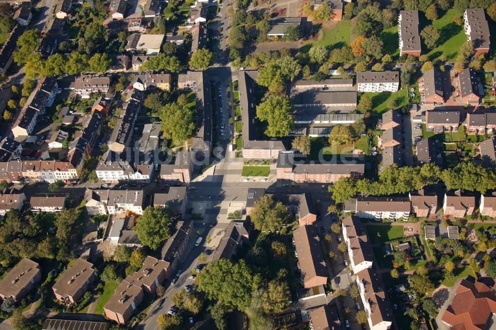 Duisburg von oben - BauhausKarree in Duisburg im Bundesland Nordrhein-Westfalen