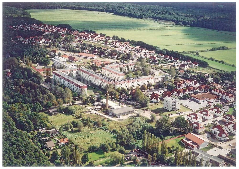 Graal-Müritz / Mecklenburg Vorpommern aus der Vogelperspektive: Bauland Eselswiese der HAWO KG in Graal - Müritz Mecklenburg Vorpommern / 27.09.02