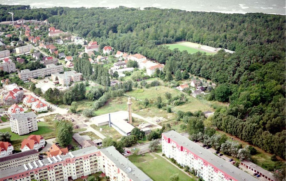 Luftaufnahme Graal - Müritz - Bauland Eselswiese im Stadtzentrum von Graal - Müritz - ein Projekt der HAWO - KG.