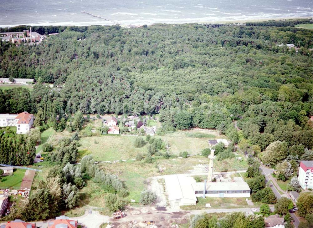 Graal - Müritz von oben - Bauland Eselswiese im Stadtzentrum von Graal - Müritz - ein Projekt der HAWO - KG.