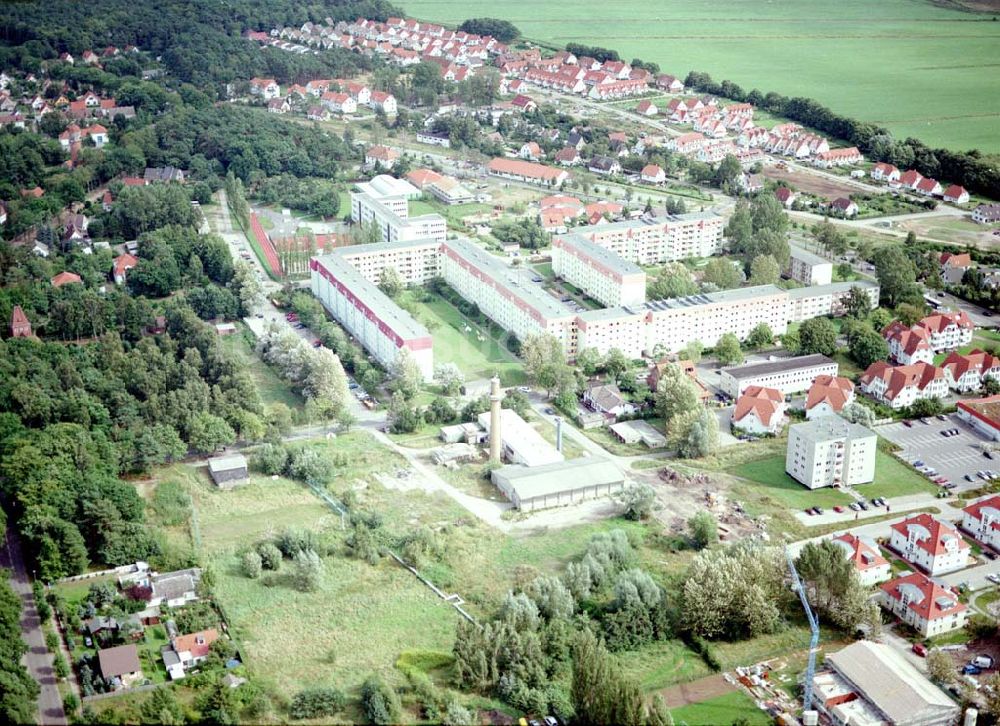 Luftaufnahme Graal - Müritz - Bauland Eselswiese im Stadtzentrum von Graal - Müritz - ein Projekt der HAWO - KG.