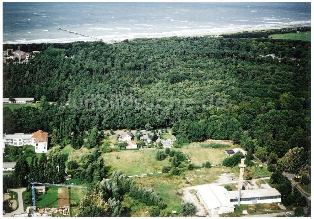 Graal - Müritz aus der Vogelperspektive: Bauland Eselswiese im Stadtzentrum von Graal - Müritz - ein Projekt der HAWO - KG.