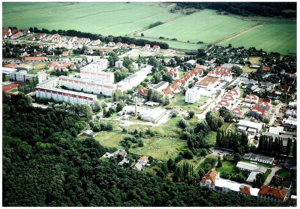 Graal - Müritz von oben - Bauland Eselswiese im Stadtzentrum von Graal - Müritz - ein Projekt der HAWO - KG.