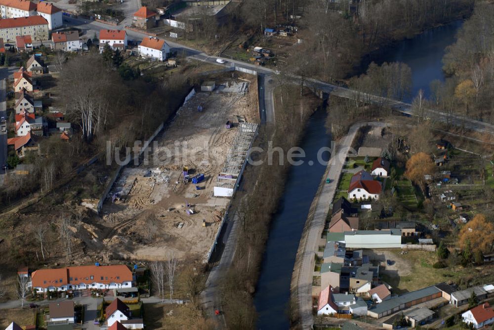 Luftaufnahme Eberswalde - Bauland am Kupferhammerweg in Eberswalde Brandenburg