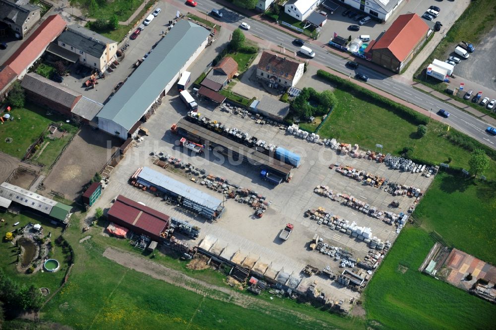 Schwanebeck aus der Vogelperspektive: Baumarkt in Panketal Schwanebeck