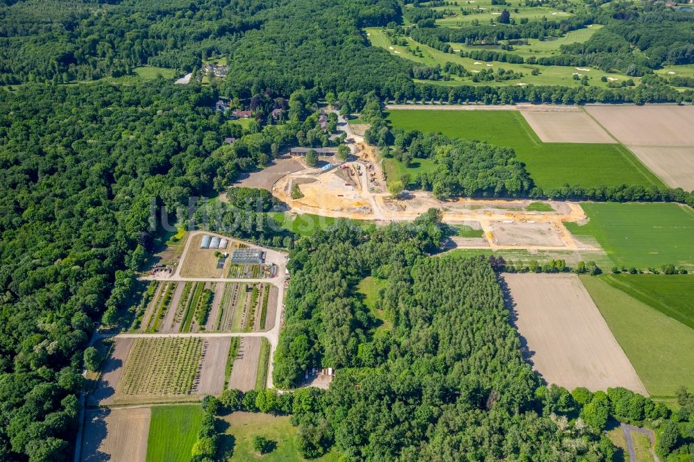 Luftbild Gelsenkirchen - Baumschule / Gärtnerei im Ortsteil Resse in Gelsenkirchen im Bundesland Nordrhein-Westfalen, Deutschland