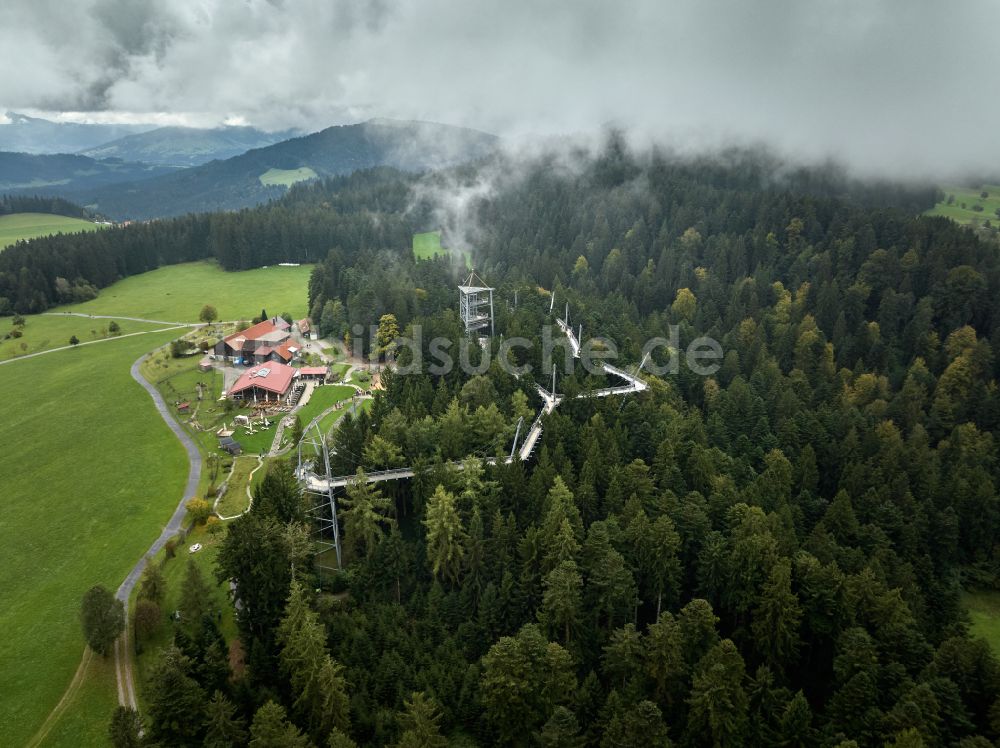 Luftaufnahme Scheidegg - Baumwipfelpfad in Scheidegg im Bundesland Bayern, Deutschland