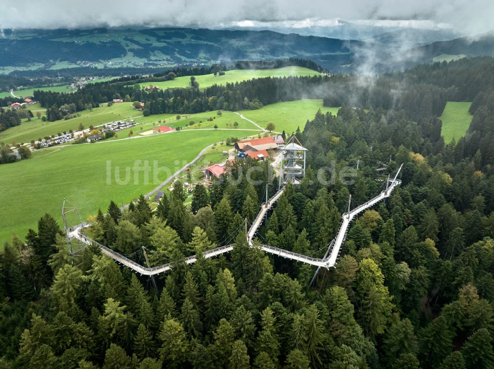 Luftbild Scheidegg - Baumwipfelpfad in Scheidegg im Bundesland Bayern, Deutschland