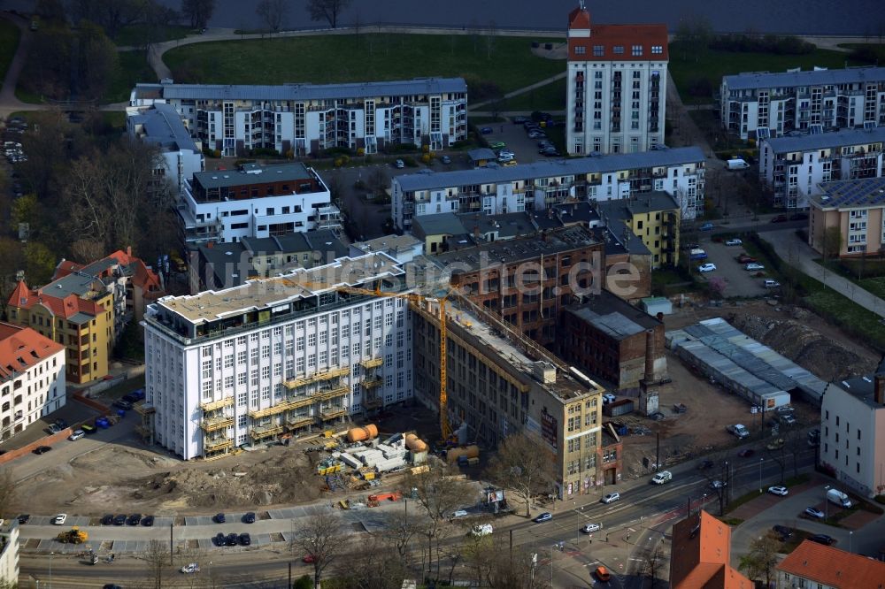 Luftbild Magdeburg - Bauprojekt MESSMA-Lofts im Ortsteil Buckau in Magdeburg im Bundesland Sachsen-Anhalt