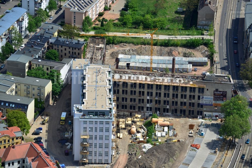 Magdeburg von oben - Bauprojekt MESSMA-Lofts im Ortsteil Buckau in Magdeburg im Bundesland Sachsen-Anhalt