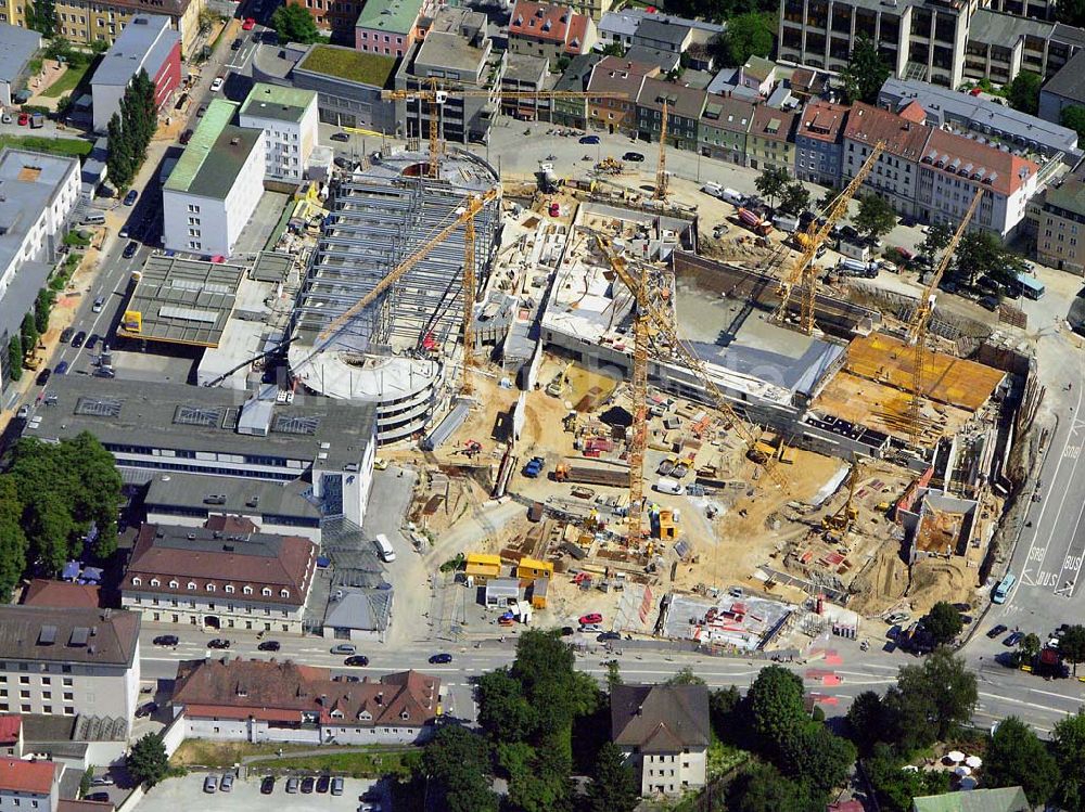 Passau aus der Vogelperspektive: Bauprojekt Neue Mitte - Passau