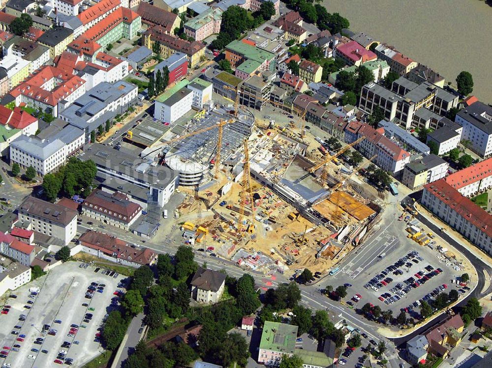 Luftbild Passau - Bauprojekt Neue Mitte - Passau