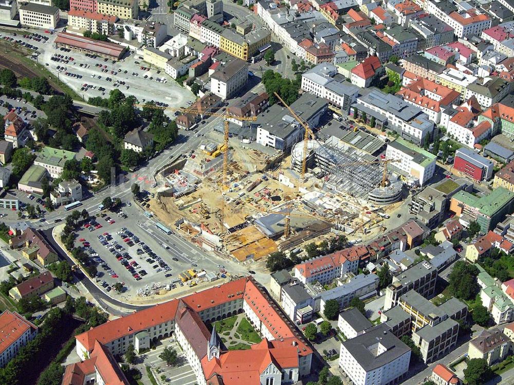 Passau aus der Vogelperspektive: Bauprojekt Neue Mitte - Passau