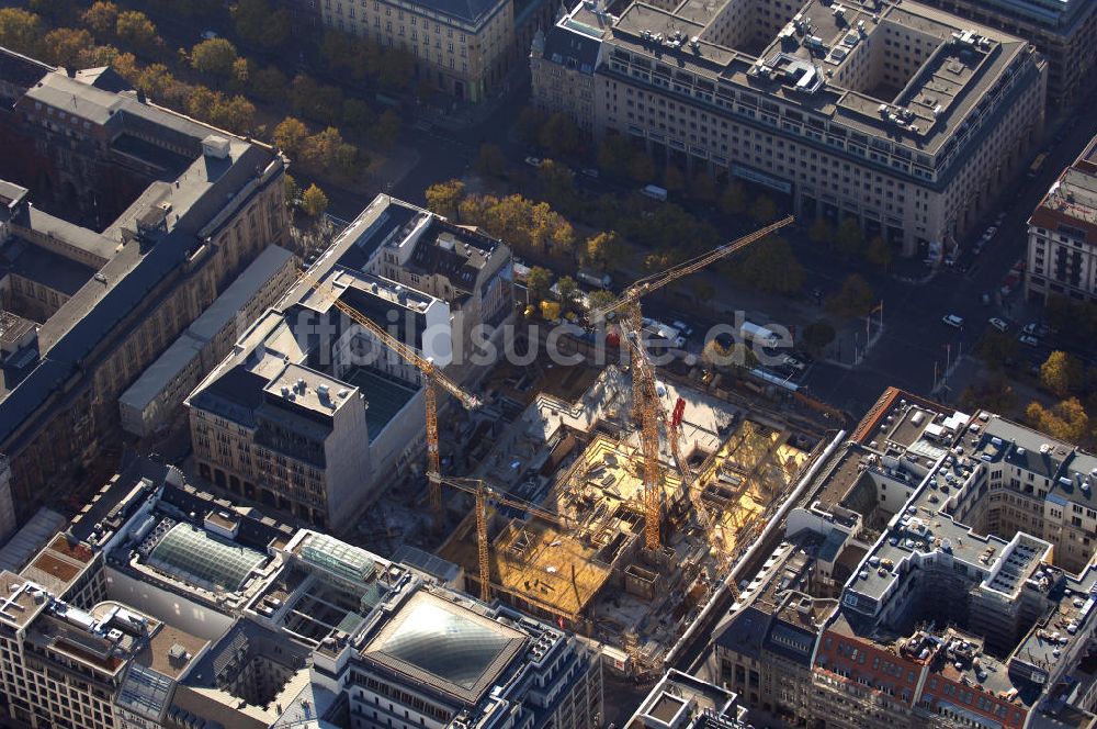 Luftaufnahme Berlin - Baustelle