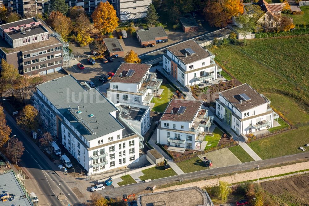 Luftbild Hamm - Baustelle Ahse-Residenz zum Neubau einer Mehrfamilienhaus-Wohnanlage an der Marker Allee in Hamm im Bundesland Nordrhein-Westfalen