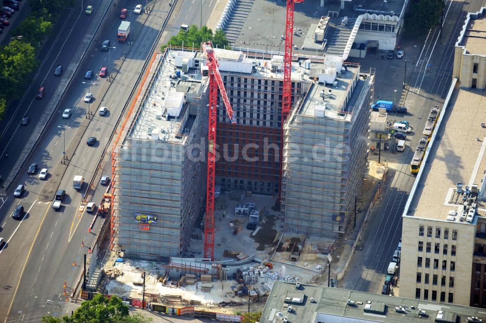 Berlin Mitte von oben - Baustelle Alexander Parkside in Berlin-Mitte