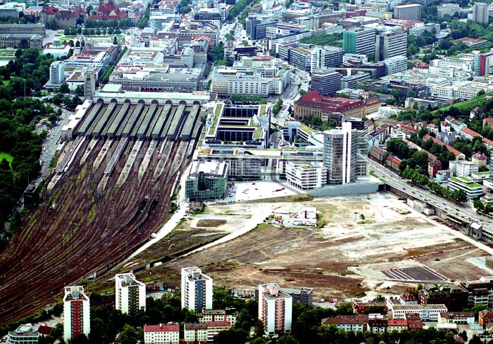 Stuttgart / Baden - Württemberg von oben - Baustelle auf dem alten Güterbahnhoh Stuttgart 27.08.2005