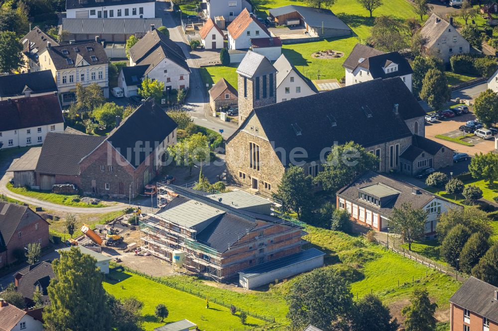 Luftbild Garbeck - Baustelle einer altersgerechten Wohnanlage in Garbeck im Bundesland Nordrhein-Westfalen, Deutschland