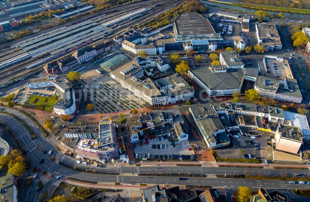 Hamm von oben - Baustelle altersgerechter Wohnanlage in Hamm im Bundesland Nordrhein-Westfalen, Deutschland