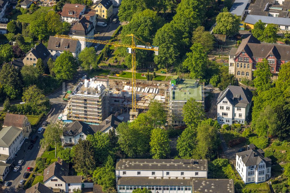 Luftbild Wetter (Ruhr) - Baustelle altersgerechter Wohnanlage Haus Magdalena in Wetter (Ruhr) im Bundesland Nordrhein-Westfalen, Deutschland