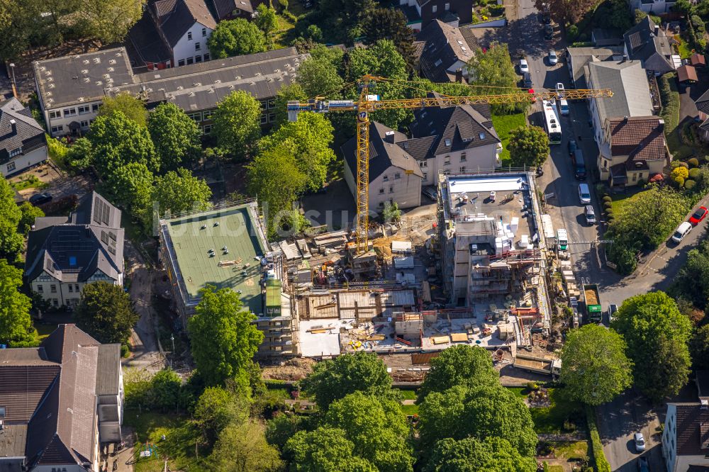 Luftaufnahme Wetter (Ruhr) - Baustelle altersgerechter Wohnanlage Haus Magdalena in Wetter (Ruhr) im Bundesland Nordrhein-Westfalen, Deutschland