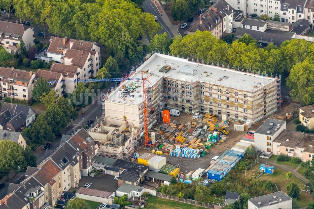 Luftbild Bochum - Baustelle altersgerechter Wohnanlage im Ortsteil Wattenscheid in Bochum im Bundesland Nordrhein-Westfalen, Deutschland