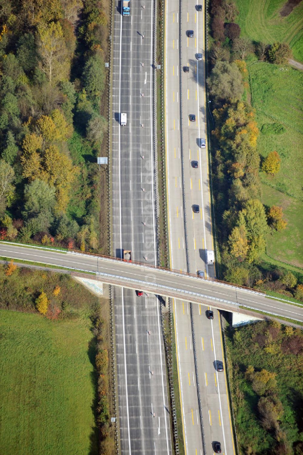 Sinzheim aus der Vogelperspektive: Baustelle Ausbau Autobahn A 5