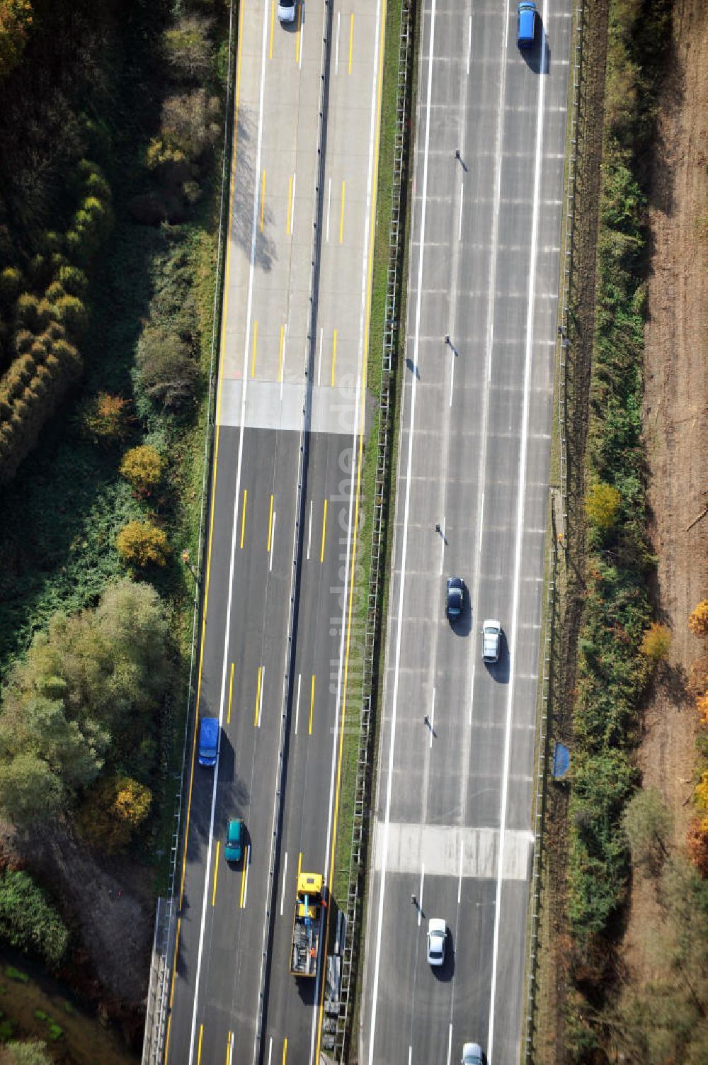 Sinzheim aus der Vogelperspektive: Baustelle Ausbau Autobahn A 5