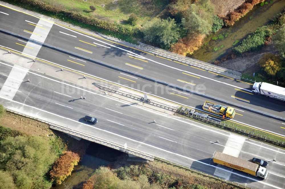 Luftbild Sinzheim - Baustelle Ausbau Autobahn A 5