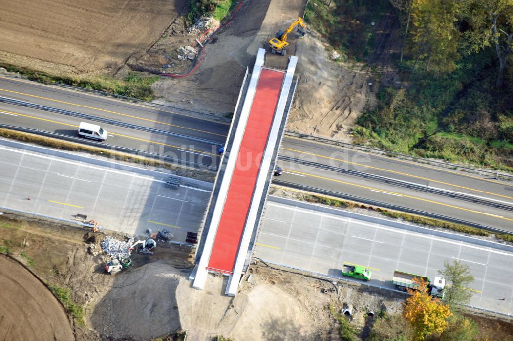 Urloffen von oben - Baustelle Ausbau Autobahn A 5