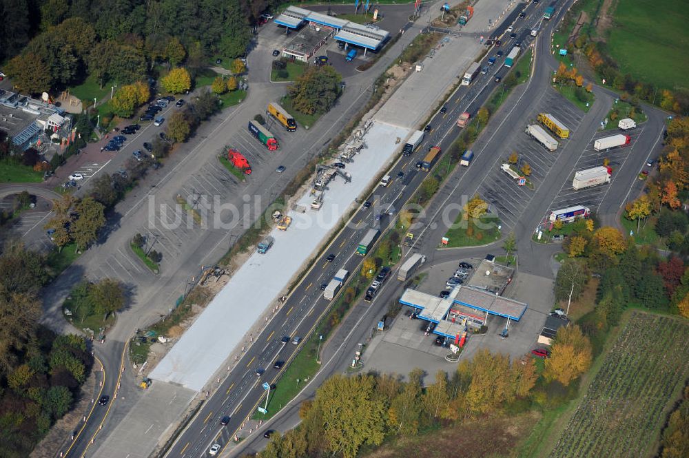 Urloffen von oben - Baustelle Ausbau Autobahn A 5