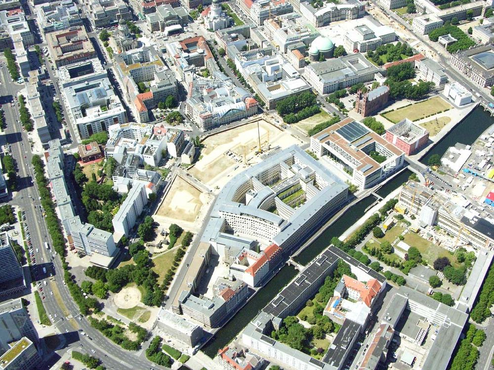 Berlin - von oben - Baustelle vom Auswärtigem Amt in Berlin-Mitte