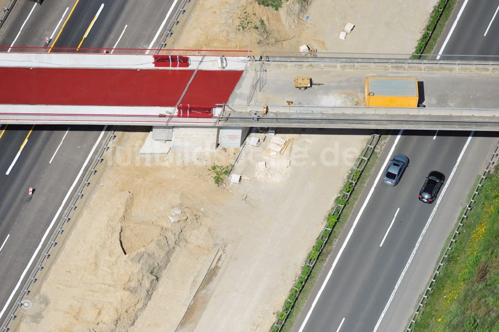 Schwanebeck aus der Vogelperspektive: Baustelle Autobahndreieck Schwanebeck bzw. Kreuz Barnim