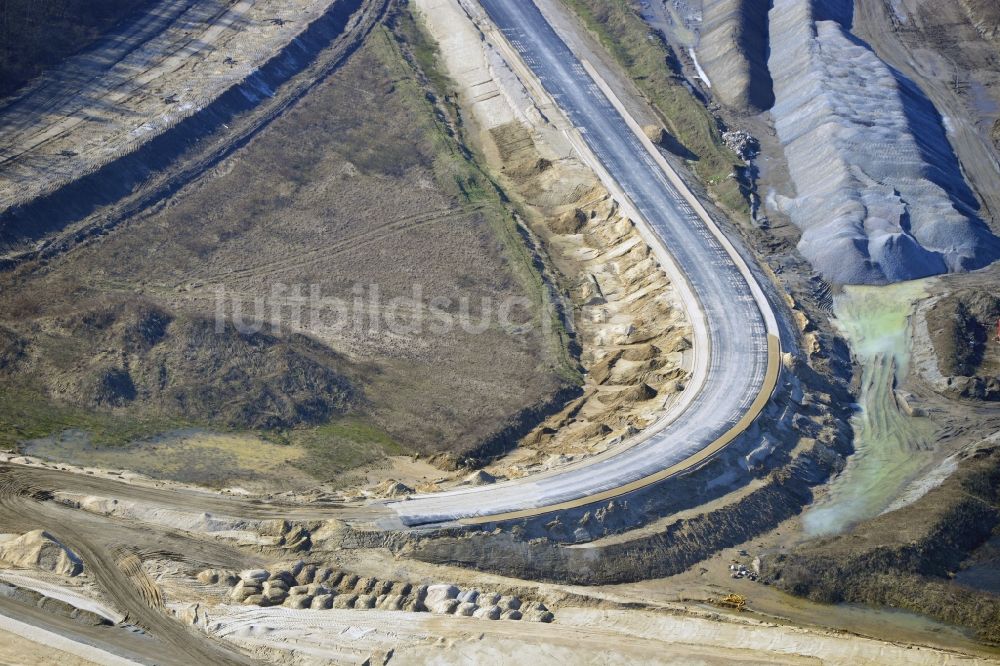 Schwanebeck aus der Vogelperspektive: Baustelle Autobahndreieck Schwanebeck bzw. Kreuz Barnim im Bundesland Brandenburg