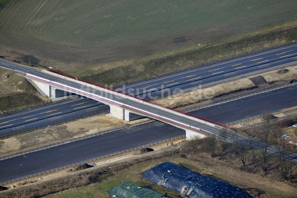 Luftbild Schwanebeck - Baustelle Autobahndreieck Schwanebeck bzw. Kreuz Barnim im Bundesland Brandenburg