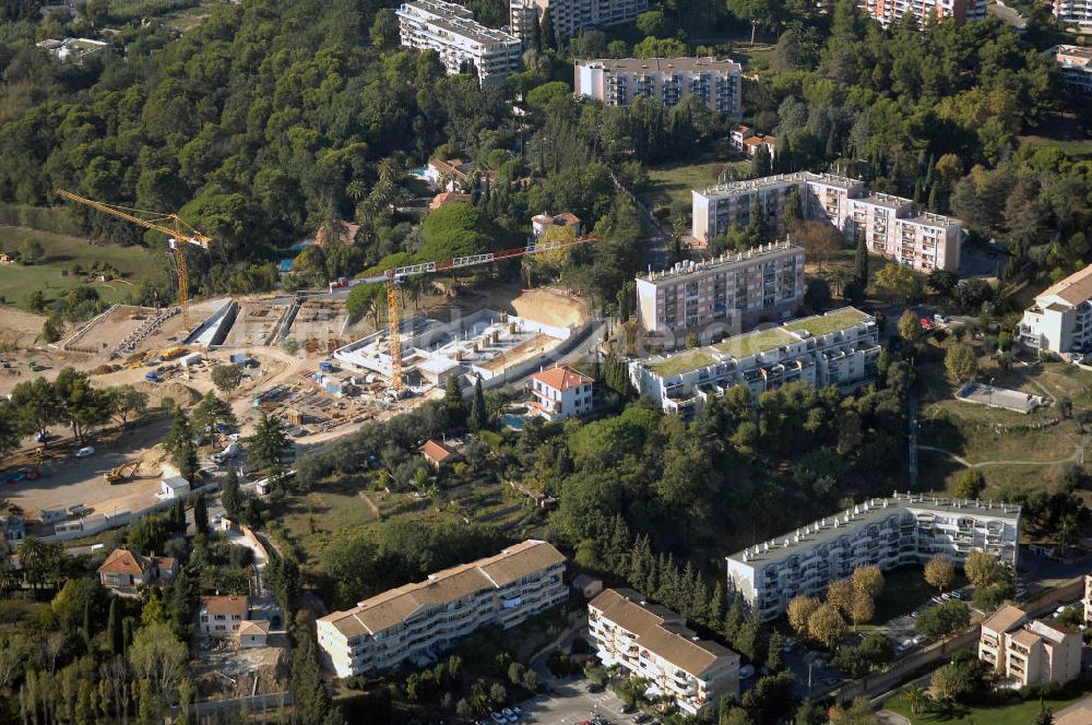 Luftbild Cannes - Baustelle an der Avenue Maurice Chevallier in Cannes Frankreich