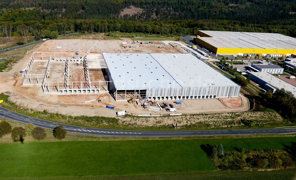 Luftbild Lutterberg - Baustelle der Bauhaus E-Business GmbH & Co. KG zum Neubau eines Logistikzentrums in Lutterberg im Bundesland Niedersachsen, Deutschland