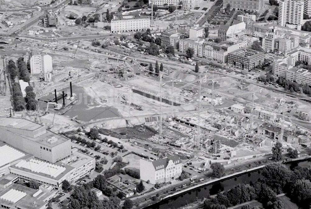 Berlin von oben - Baustelle bei der Philharmonie Potsdamer Platz