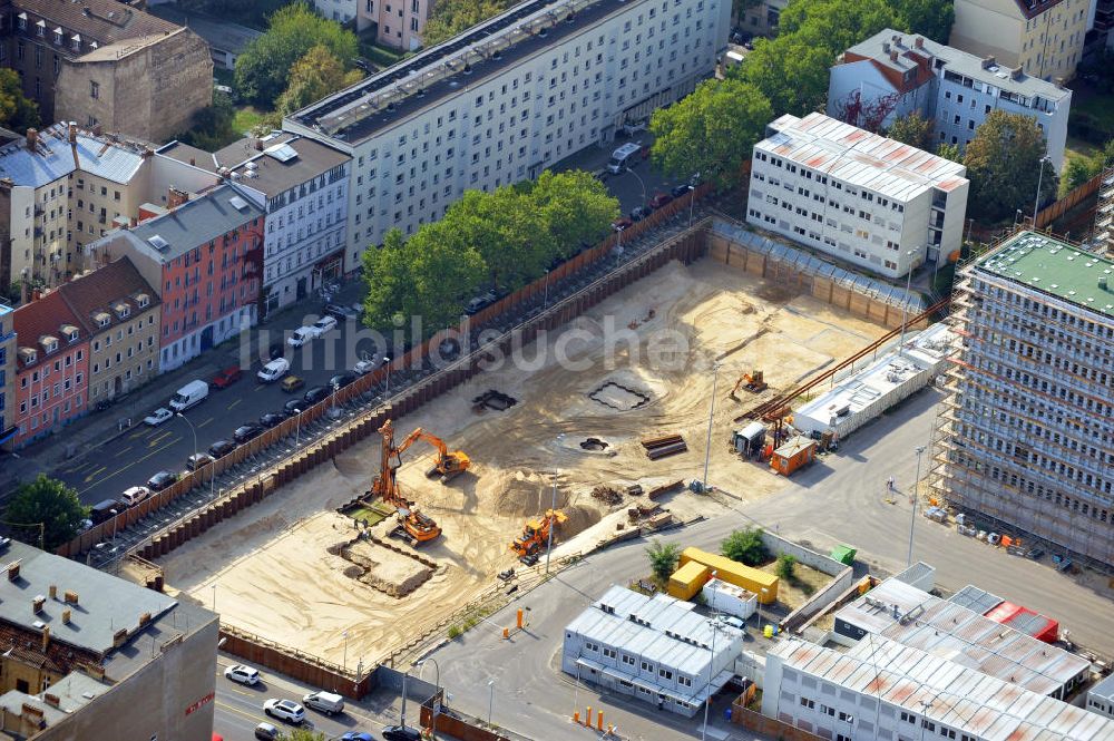 Berlin aus der Vogelperspektive: Baustelle BND Schule, Internat und Besucherzentrum in Berlin