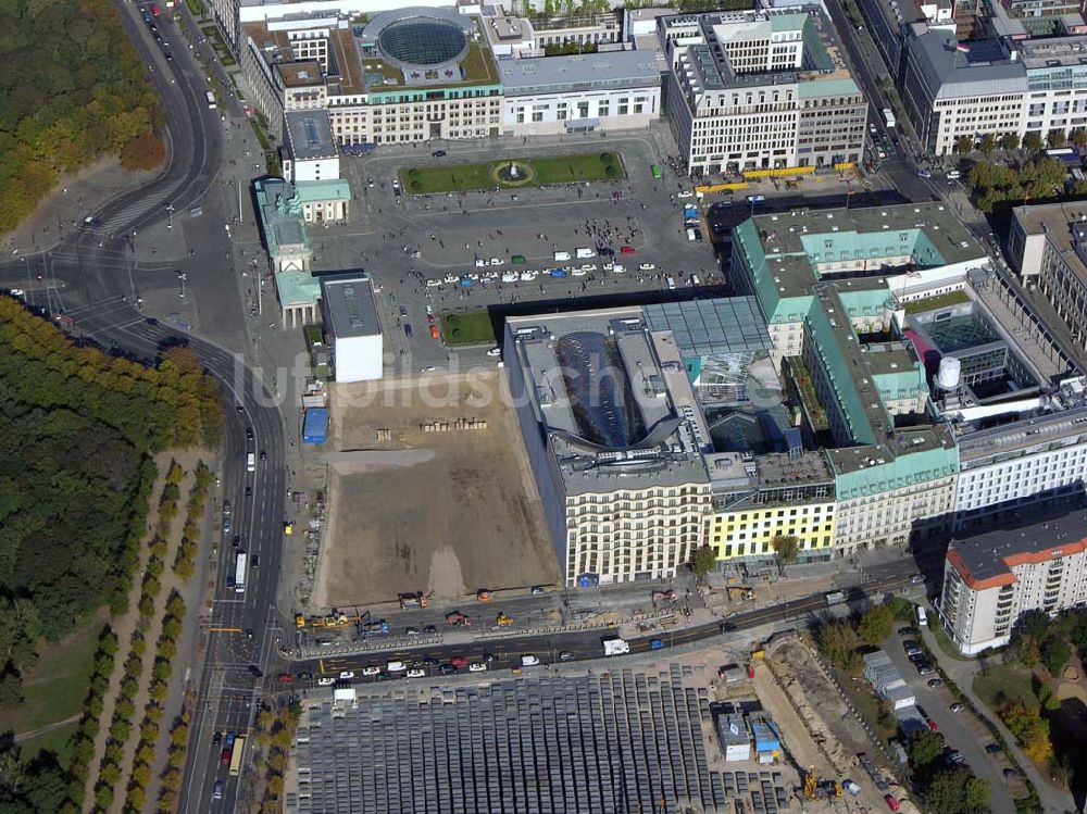 Berlin von oben - Baustelle der US Botschaft