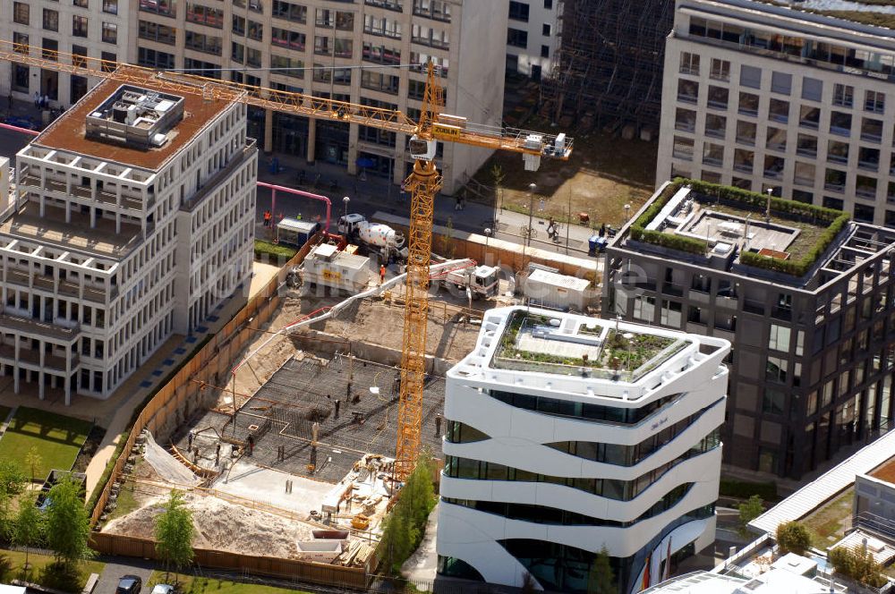 Berlin aus der Vogelperspektive: Baustelle für die Botschaft von Singapur in Berlin-Mitte