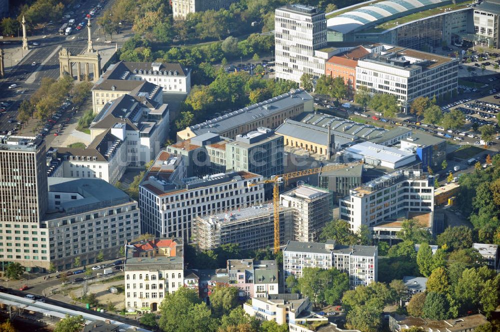 Berlin aus der Vogelperspektive: Baustelle eines Büro- und Verwaltungsgebäudes des kassenärztlichen Gesamtverbandes in Berlin