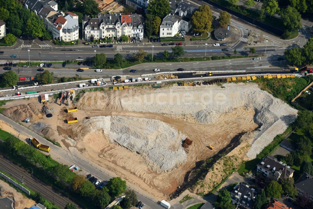 Luftbild Bonn - Baustelle Bürogebäude des Geschäftshauses Neuer Kanzlerplatz in Bonn, im Bundesland Nordrhein-Westfalen, Deutschland