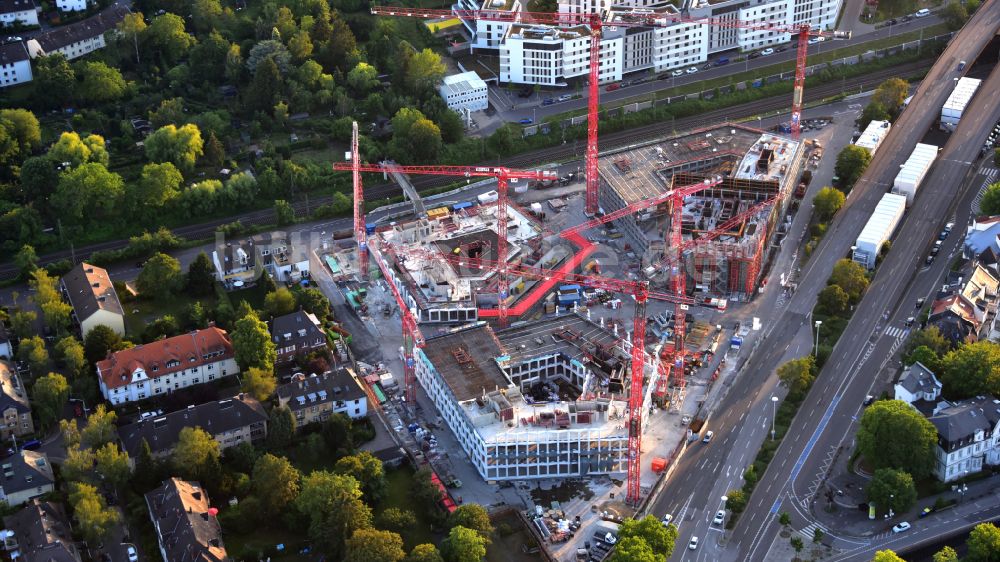 Luftaufnahme Bonn - Baustelle Bürogebäude des Geschäftshauses Neuer Kanzlerplatz in Bonn, im Bundesland Nordrhein-Westfalen, Deutschland